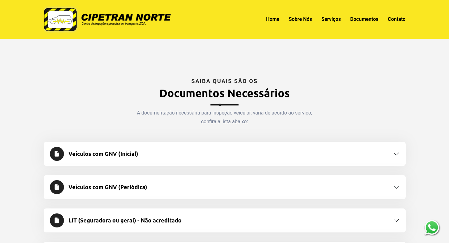Documentos Necessários