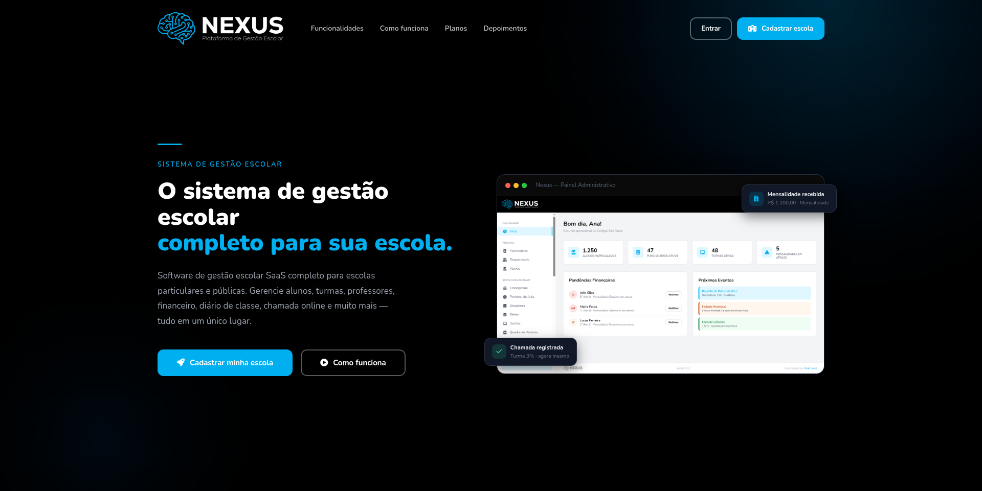 Sistema de Gestão Escolar